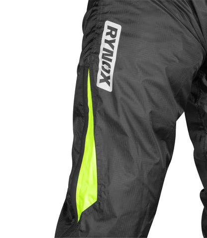 Rynox H2GO Pro Rain Pants (Black Hi Viz Green) Rynox