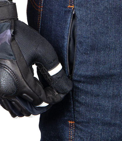 Rynox Downtown Pro Motorcycle Riding Denim (Indigo Blue) Rynox