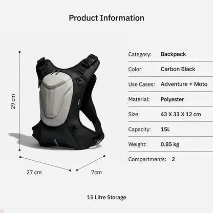 Vantora Flux 10L Backpack with 2ltr Hydration Bladder 