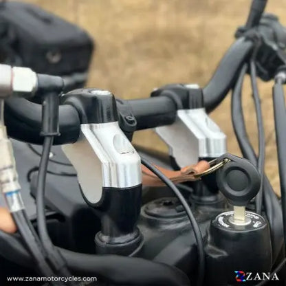 Zana OFFSET HANDLE RISER TEXTURE BLACK FOR HIMALAYAN 450 ZANA