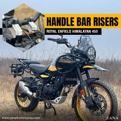 Zana OFFSET HANDLE RISER TEXTURE BLACK FOR HIMALAYAN 450 ZANA