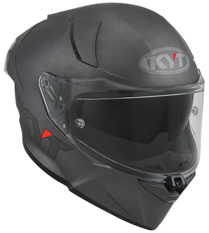 KYT R2R PRO PLAIN MATT GUN METAL KYT HELMET