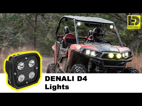 Denali D4 v2.0 TriOptic™ Auxiliary LED Lights - Light Only (Pair)