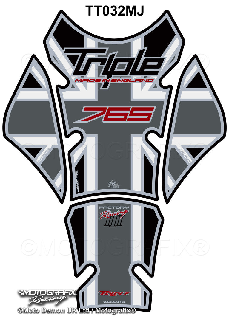 MotoGrafix Tank Pad For Triumph Street Triple 765 (2017-22) Motografix