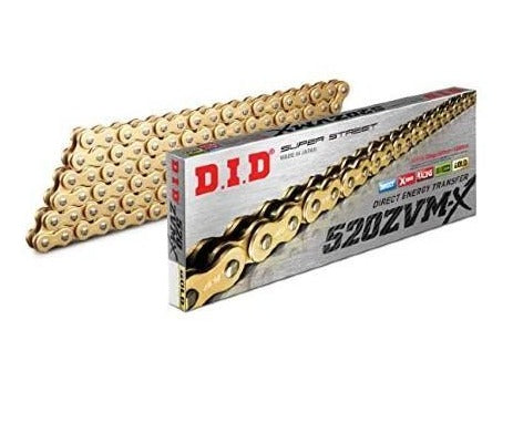 DID CHAIN 520 PITCH * 118 LINKS ZVM-X (Gold) DID