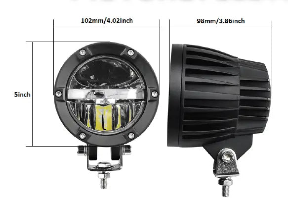 Barracks Auxiliary Lights - Optimus Extreme Hi-Low 60W (Pair) 