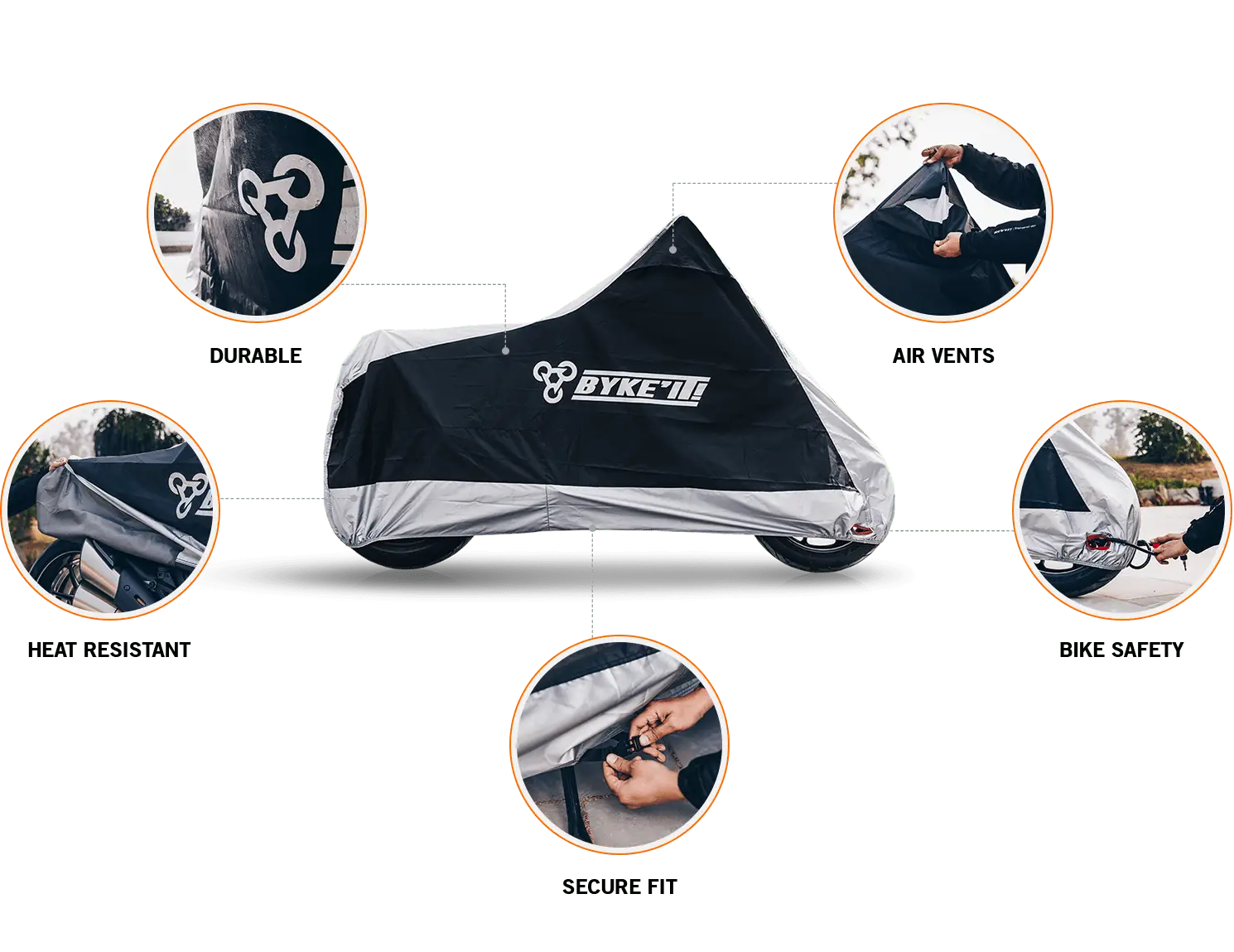 Byke'it Waterproof Motorcycle Cover 