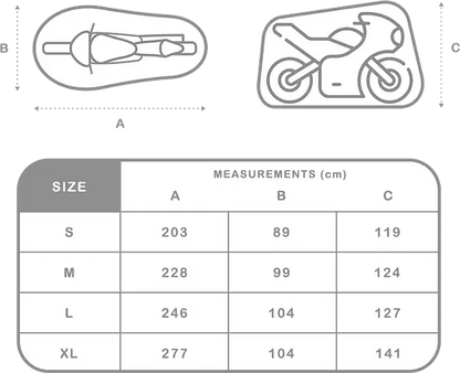 Byke'it Waterproof Motorcycle Cover 