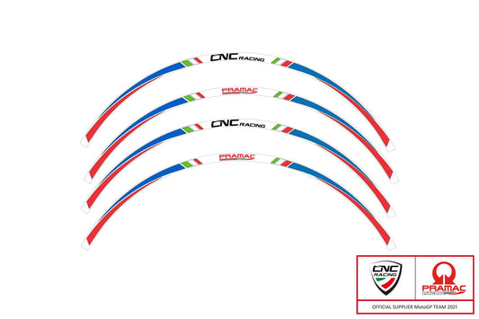CNC Racing 17 inch wheel stripes kit - Pramac Racing Limited Ed. 