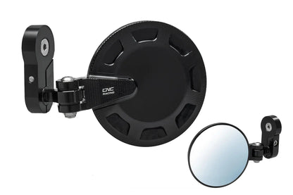 CNC Racing Bar End Rocket Mirror (Black) 
