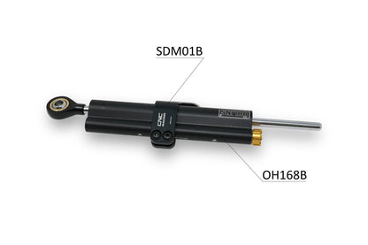 CNC Racing Clamp for Steering damper Ohlins (Black) 