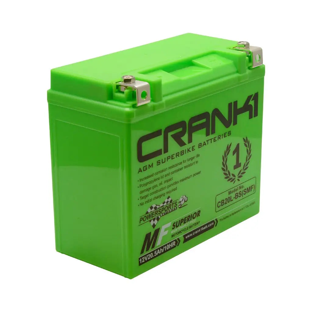 Crank1 CB20L-BS (SMF) Battery 