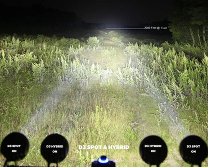 DENALI D3 Auxiliary LED Lights – Driving (Spot) (Lights Only) (Pair) Denali
