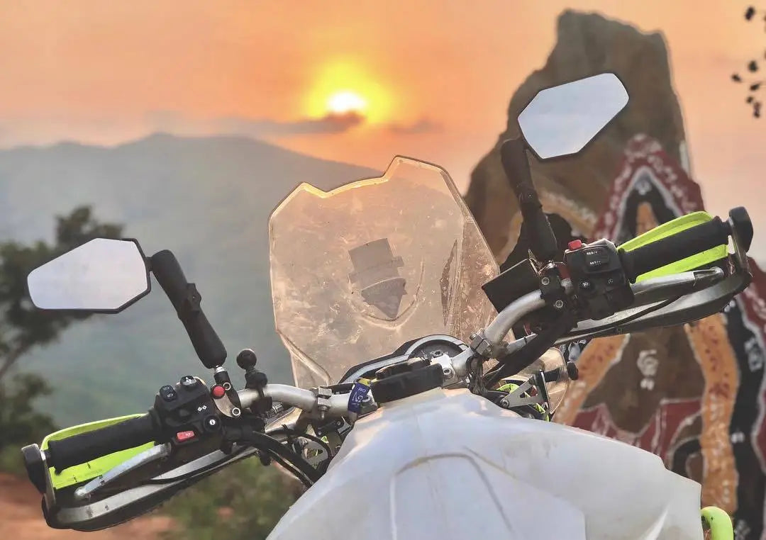 DOUBLETAKE ADVENTURE MIRROR WITH RAM BASE & STEM 