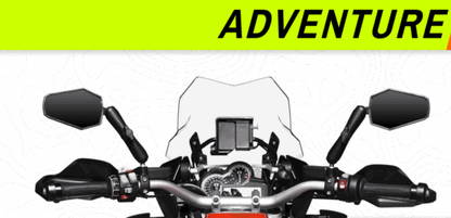 DOUBLETAKE ADVENTURE MIRROR WITH RAM BASE & STEM 