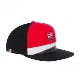 Ducati Corse - flat black/white/red cap 