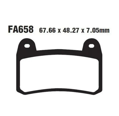 EBC Brake Pad - FA658 Organic 