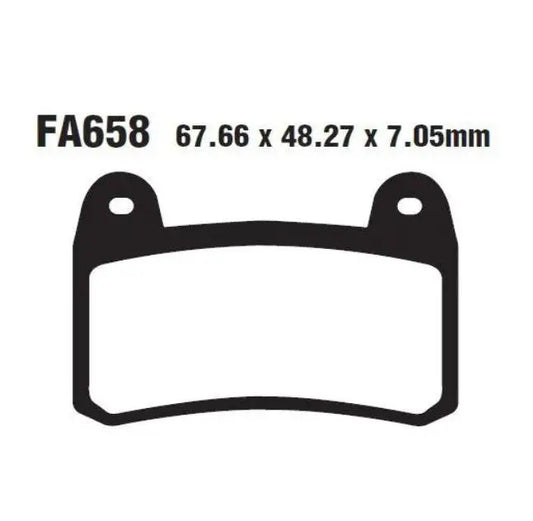 EBC Brake Pad - FA658 Organic 