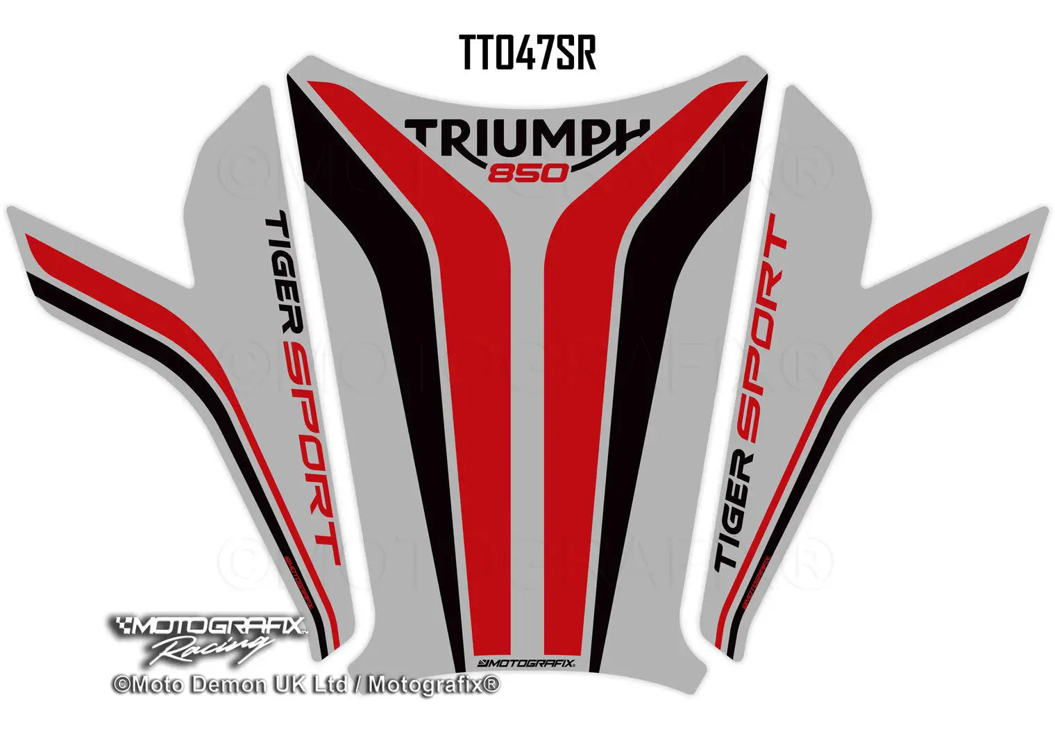 Motografix 3D Gel Tank Pad Protector For Triumph Tiger 850 Sport (2021+) 