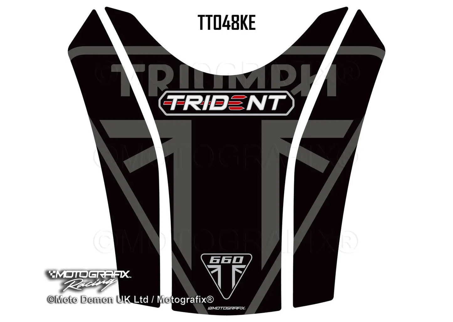 Motografix 3D Gel Tank Pad Protector For Triumph Trident 660 (2021) 