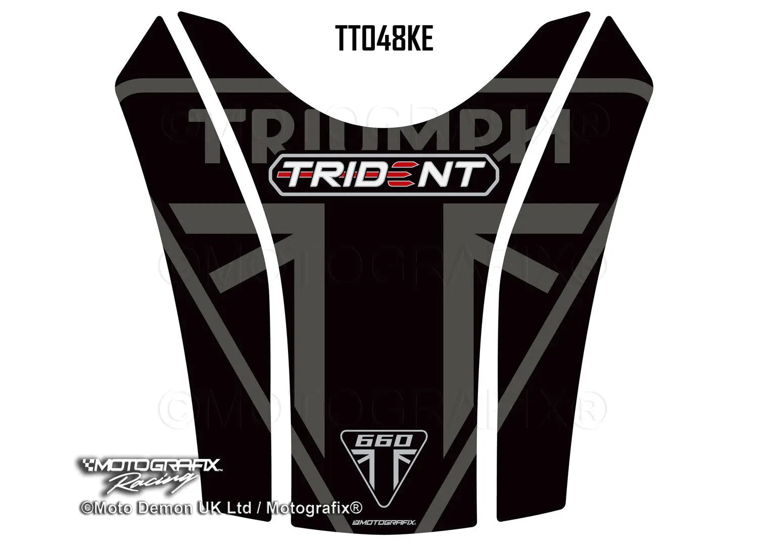 Motografix 3D Gel Tank Pad Protector For Triumph Trident 660 (2021) 