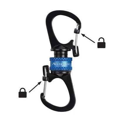Nite Ize  SlideLock 360° Magnetic Locking Dual Carabiner 