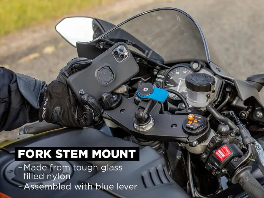 Quad Lock Motorcycle Fork Stem Mount 