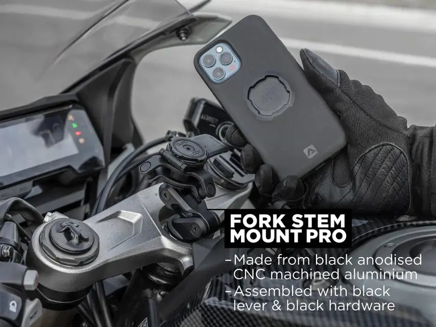 Quad Lock Motorcycle Fork Stem Mount 