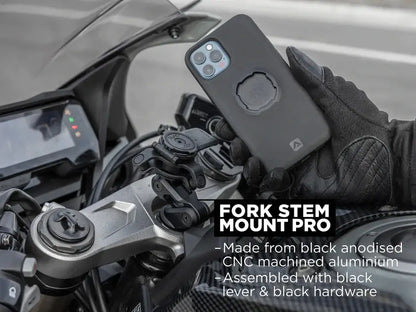 Quad Lock Motorcycle Fork Stem Mount 