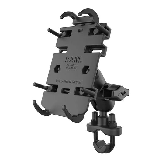 RAM Mount Quick-Grip Phone Mount with Handlebar U-Bolt Base 