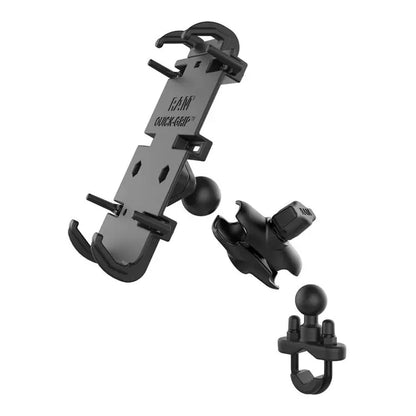 RAM Mount Quick-Grip Phone Mount with Handlebar U-Bolt Base 