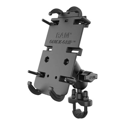 RAM Mount Quick-Grip Phone Mount with Handlebar U-Bolt Base 