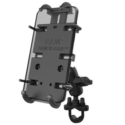 RAM® Quick-Grip™ XL Phone Mount with Handlebar U-Bolt Base - Short 