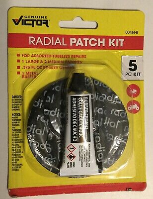 VICTOR TYRE REPAIR - RADIAL PATCH KIT (CEMENT + HEAVY PATCH) Pathpavers