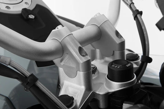 Wunderlich Handlebar Riser Ergo+ For R Series GS (40mm) (Silver) 