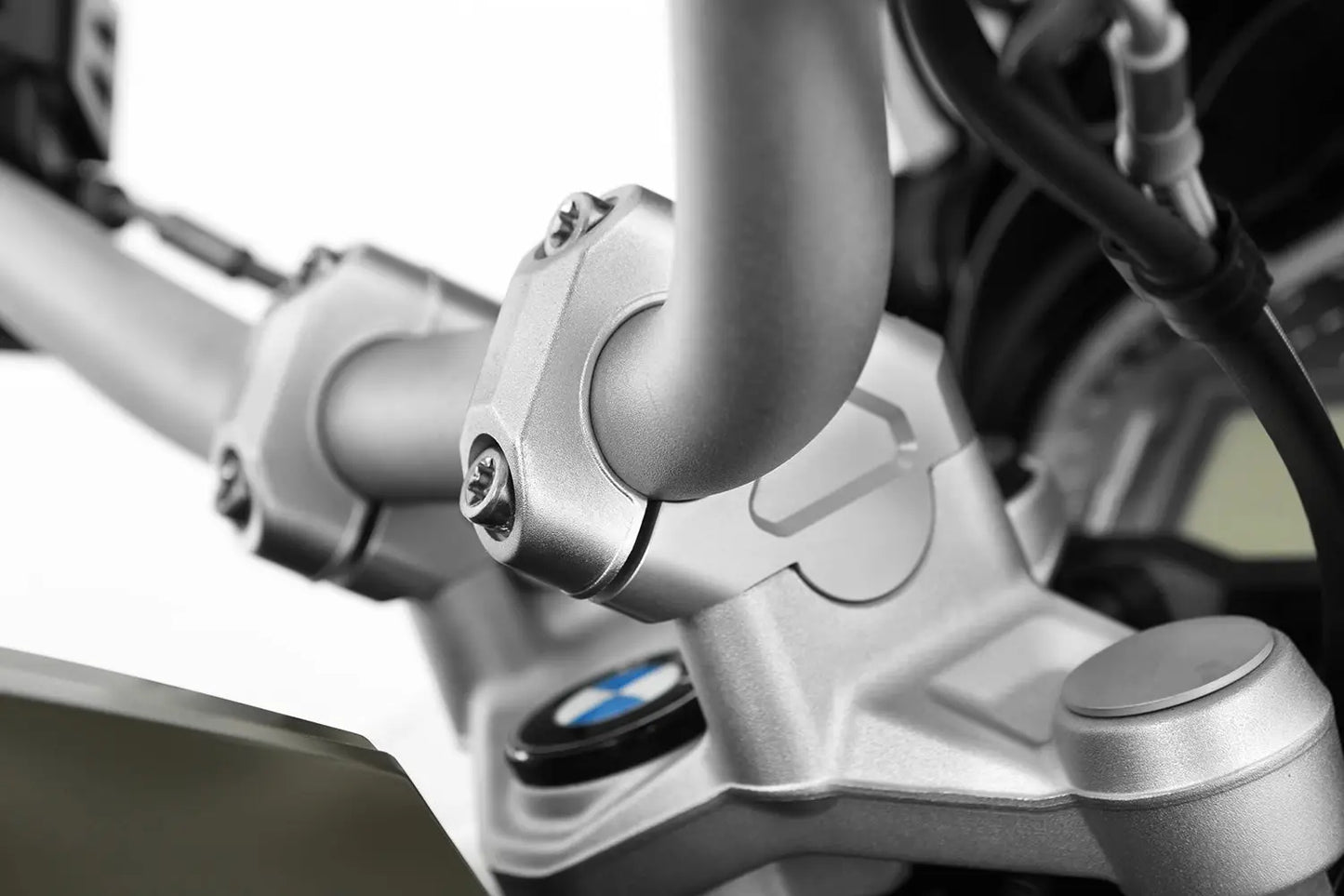 Wunderlich Handlebar Riser Ergo+ For R Series GS (40mm) (Silver) 