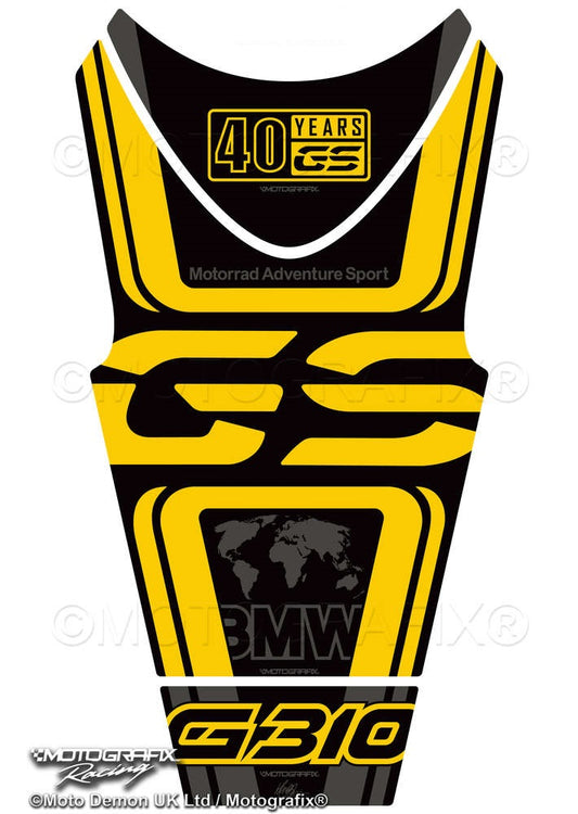 Motografix 3D Gel Tank Pad Protector For BMW G310GS (2021) (40 Years) Motografix
