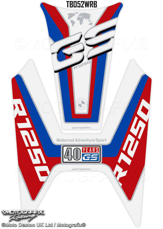 Motografix 3D Gel Tank Pad Protector For BMW R1250GS (2020-21) Motografix