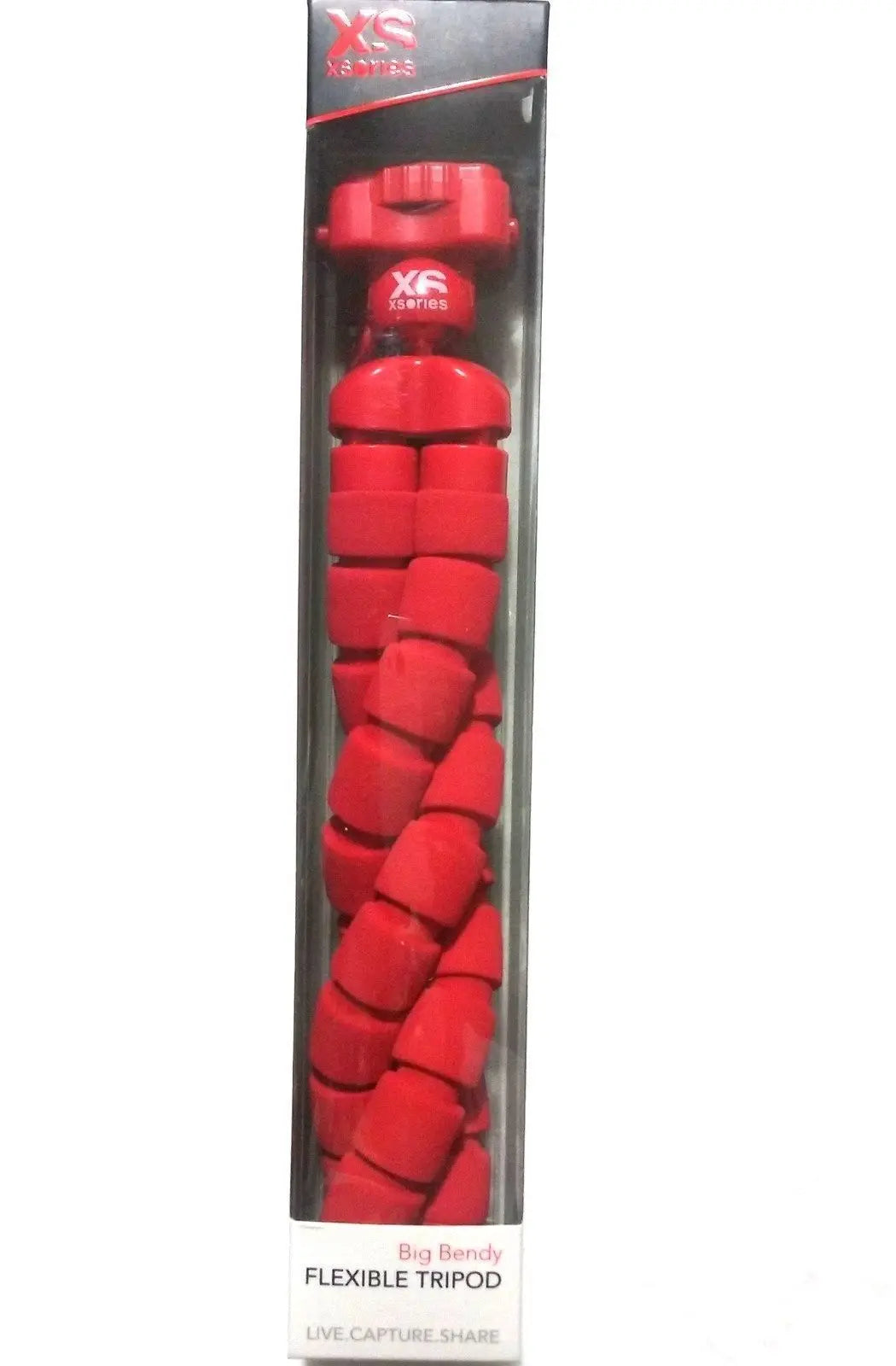 Camera Accessories - X-Sories Big Bendy Tripod With Ball Head (Colors Available In Black-Orange, Grey & Red)
