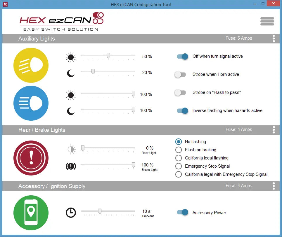 HEXEZCAN GEN2 Accessory Manager for BMW S1000XR / F750/F850GS/GSA / K1600 / F900 HEXEZCAN