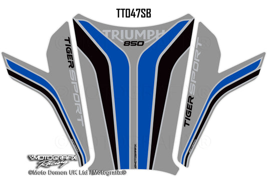 Motografix 3D Gel Tank Pad Protector For Triumph Tiger 850 Sport (2021+) Motografix