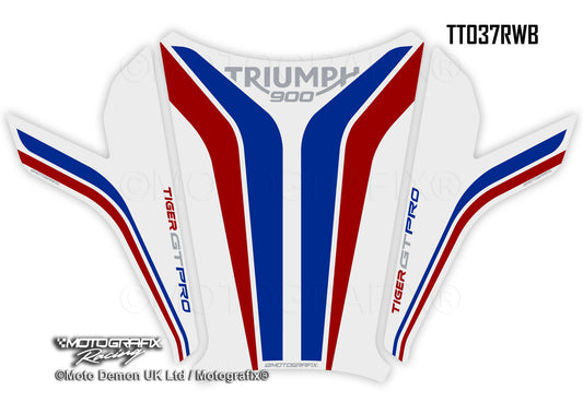 Motografix 3D Gel Tank Pad Protector For Triumph Tiger 900 GT Pro (2020-21) Motografix