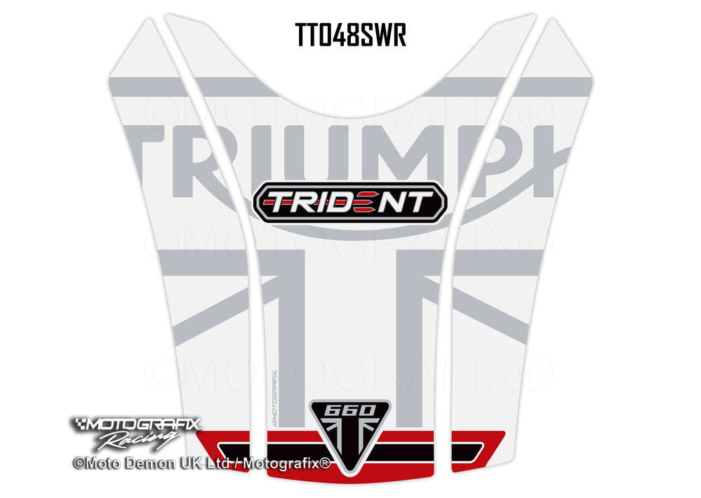 Motografix 3D Gel Tank Pad Protector For Triumph Trident 660 (2021) Motografix