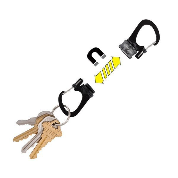 Nite Ize  SlideLock 360° Magnetic Locking Dual Carabiner Nite Ize